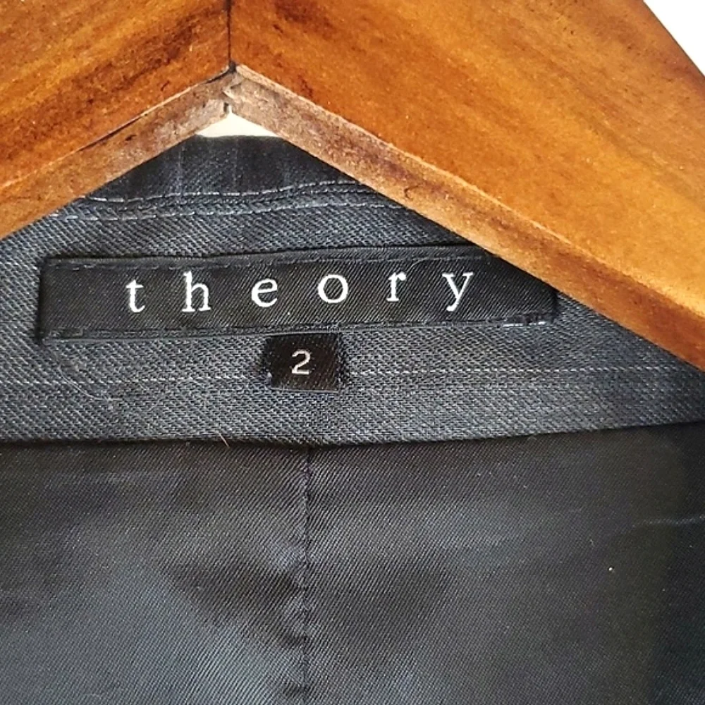 Theory Gabe Gray‎ Pinstripe Wool Blazer
